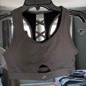 Curves and Combat Boots sports bra